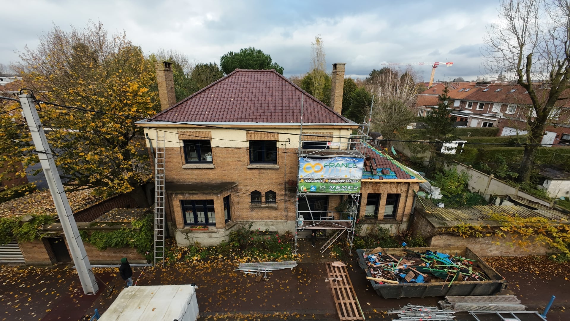 Vue aérienne Inspection visuelle aérienne par drone